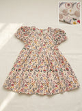 Girls Floral Puff Sleeve Dress